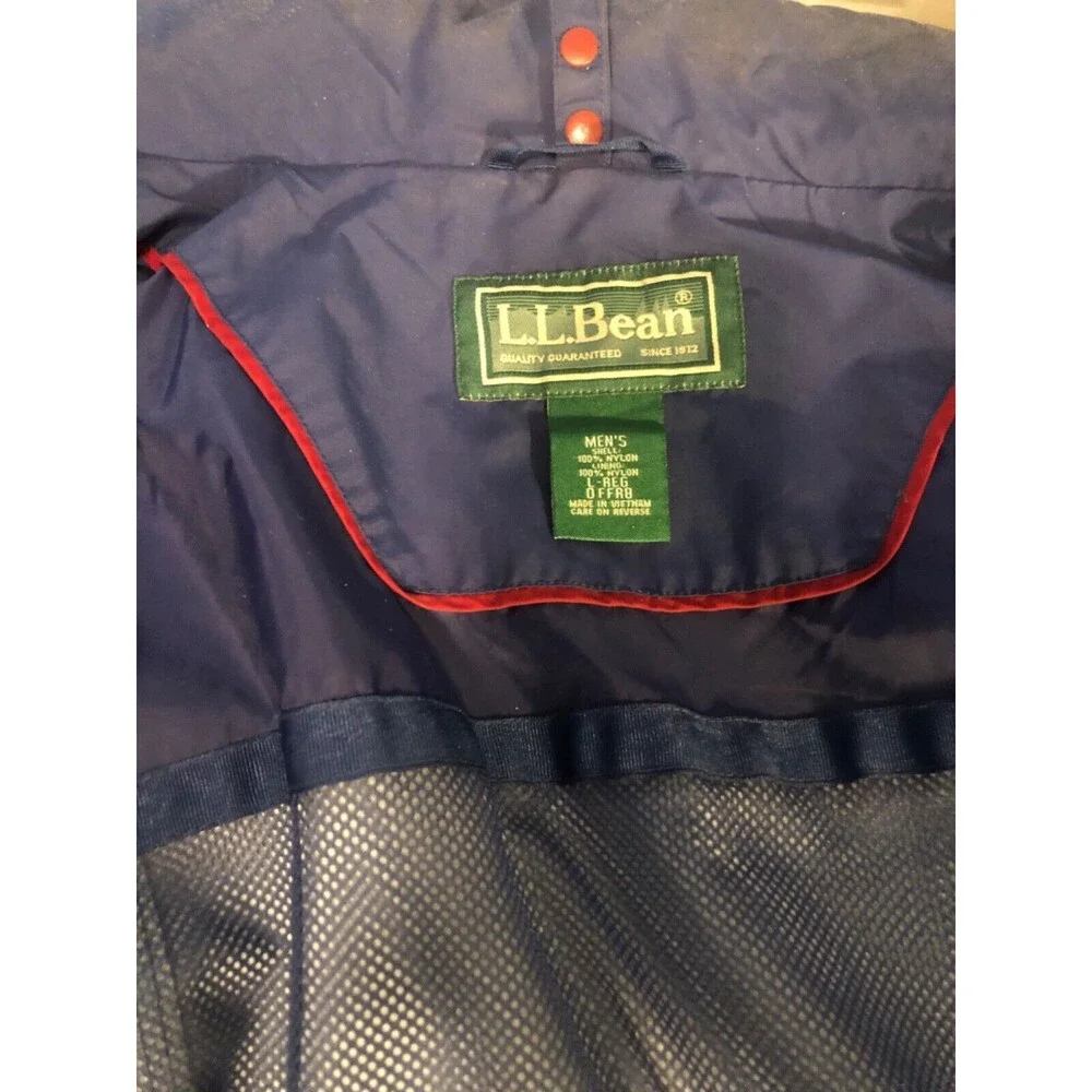 L.L. Bean soft‎ shell jacket 100% nylon dark blue Large
